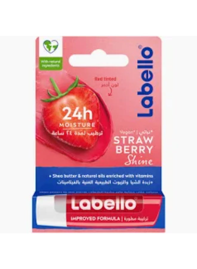 Labello 24H Moist Strawberry Shine Lip Balm 4.8g