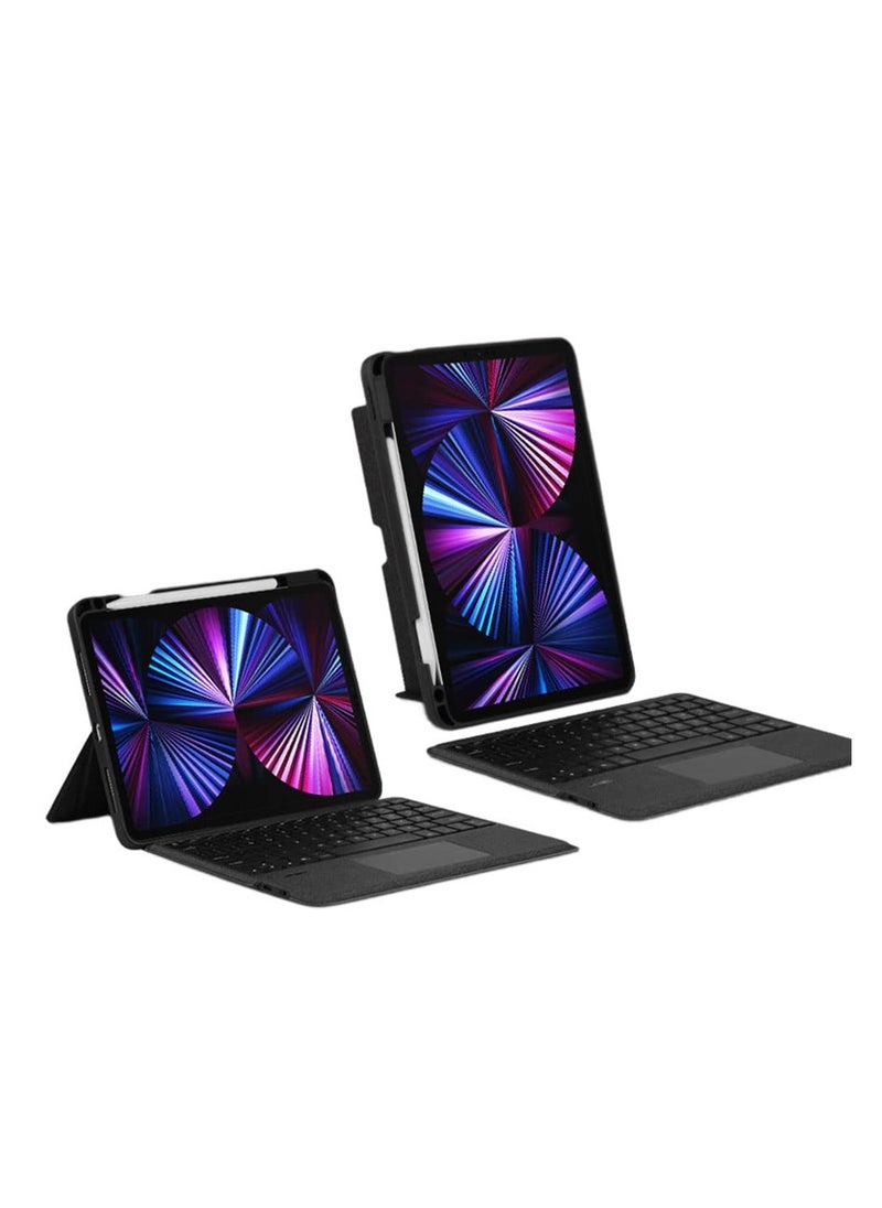 Aookay Keyboard Case for iPad Air 13 Inch M3/M2 (7th/6th Gen, 2025/2024)/ iPad Pro 12.9" with Touch Keyboard, Case for iPad Pro 12.9 6th 2022, 5th 2021, 4th 2020 Case with Pencil Holder, Keyboard with Bluetooth Backlight [No Pen]  - Image 1