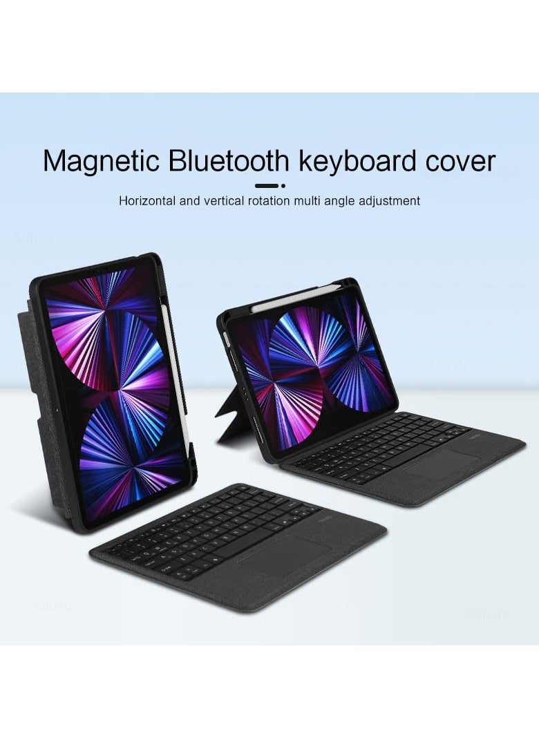 Aookay Keyboard Case for iPad Air 13 Inch M3/M2 (7th/6th Gen, 2025/2024)/ iPad Pro 12.9" with Touch Keyboard, Case for iPad Pro 12.9 6th 2022, 5th 2021, 4th 2020 Case with Pencil Holder, Keyboard with Bluetooth Backlight [No Pen]  - Image 2