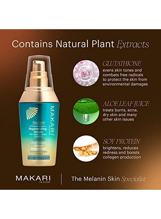 Makari Ultimate Intense Blue Crystal Regenerating Serum 50 Ml | Antiaging Serum For Face And Body | Hydrating Skin Brightening Serum | Skin Care Product With Glutathione Collagen And Vitamin C - Image 5