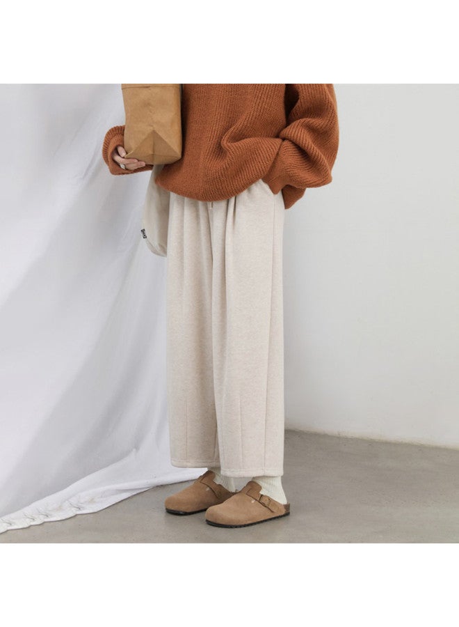 XINYANG Wool Trousers Women 2025 Autumn Winter Versatile Casual Wide-Leg Pants Straight Pants Long Pants - Image 2