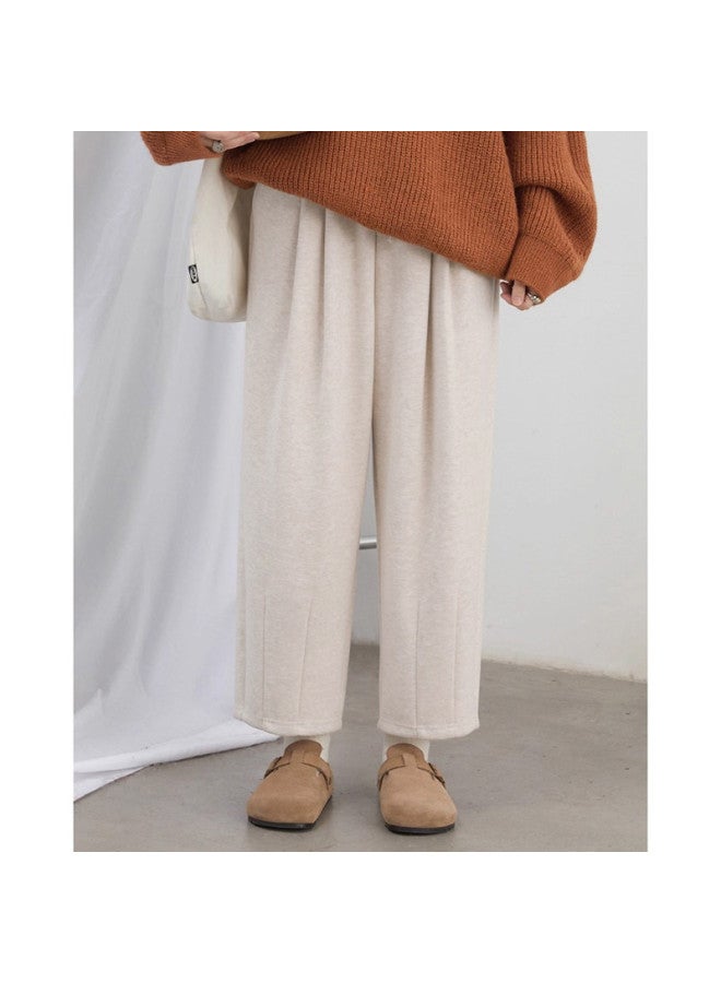XINYANG Wool Trousers Women 2025 Autumn Winter Versatile Casual Wide-Leg Pants Straight Pants Long Pants - Image 3