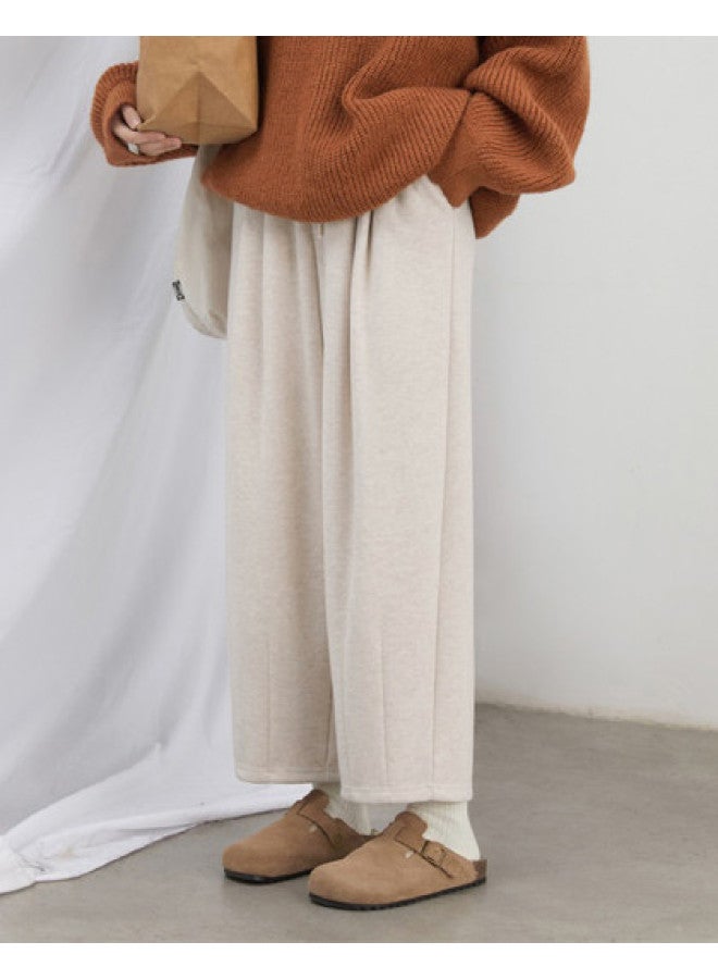 XINYANG Wool Trousers Women 2025 Autumn Winter Versatile Casual Wide-Leg Pants Straight Pants Long Pants - Image 1