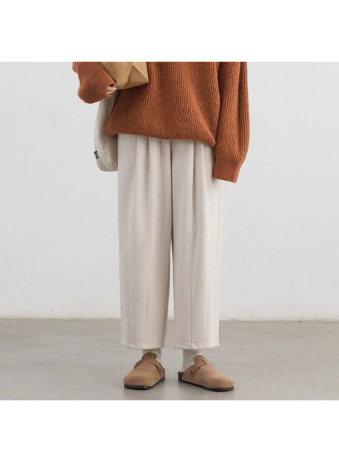 XINYANG Wool Trousers Women 2025 Autumn Winter Versatile Casual Wide-Leg Pants Straight Pants Long Pants - Image 4