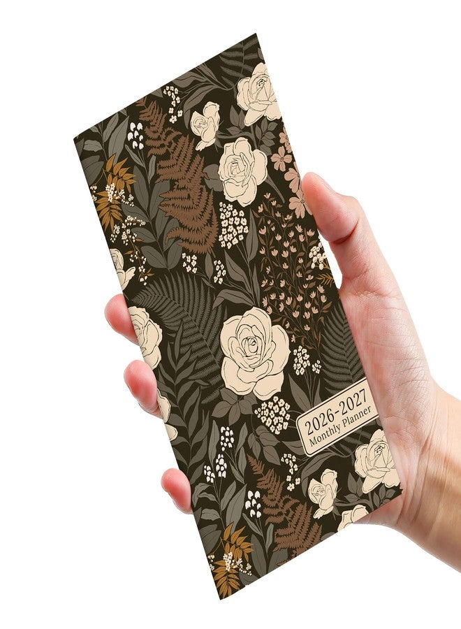 ZOTIA Pocket Calendar 2026-2027 for Purse, Two Year Monthly Planner Pocket Size, Jan 2026 to Dec 2027 Monthly Planner Small Size (6.5" x 3.5")-Wild Rose - Image 1