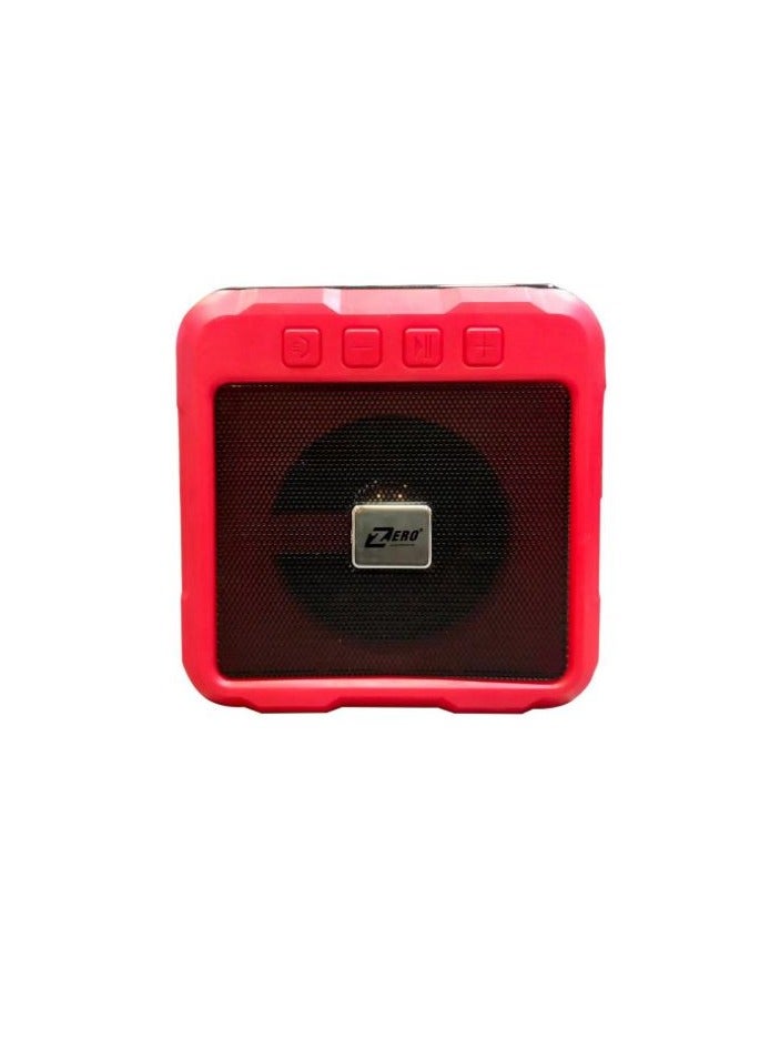 زيرو مكبر صوت لاسلكي زيرو اليكترونيكس مع شريحة Micro SD إلى قرص USB وطاقة ناتجة 5 وات ومصدر طاقة 5 فولت، لون أسود، Z-202 - Image 1