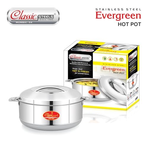 Classic Steels Evergreen Insulated Stainless Steel Casserole - 2500 ML | Heat Resistant Lid Durable Construction | Ideal for Hot and Cold Foods - Image 5