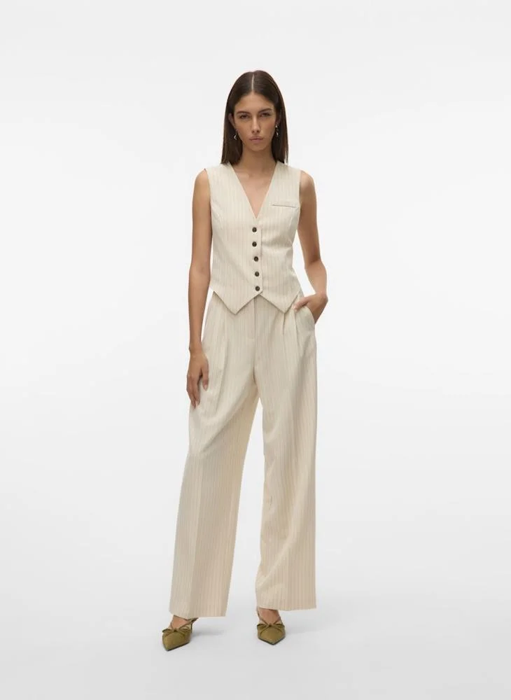 VERO MODA Vmtroian Pintripe Tailored Vest