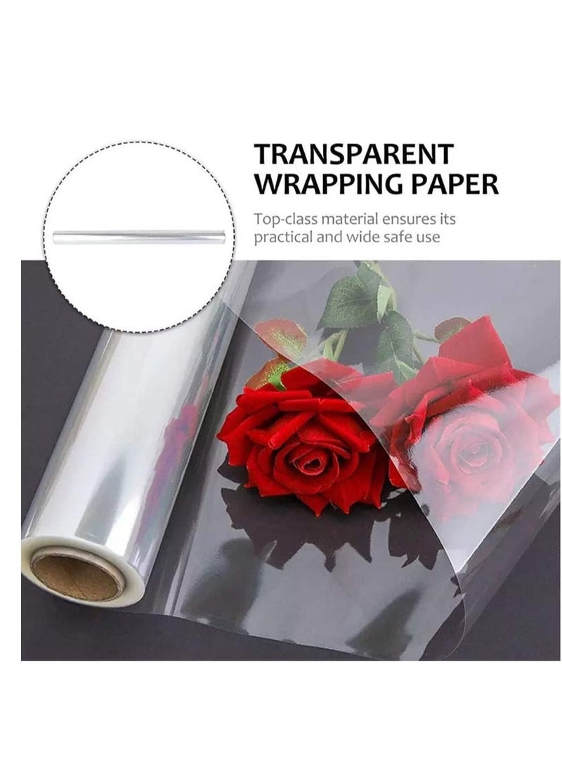 Terabyte Clear Cellophane Wrap Roll 16" x 100' 3 Mil Thick Cellophane For Gift Basket, Birthday, Mother's Day Gift Treats Goodie Wrapping Craft Flower Bouquet Plastic (Clear, 100ft (16in Width)) - Image 5