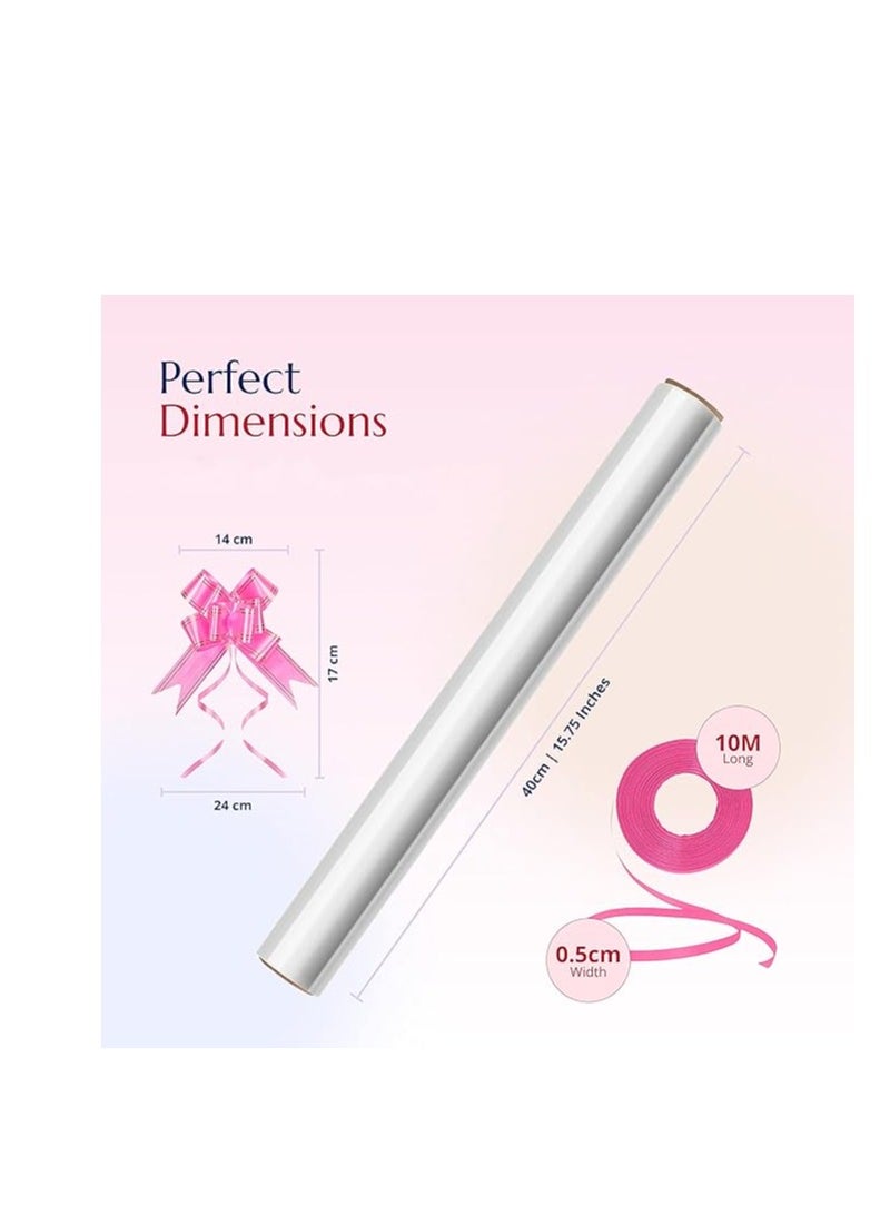 Terabyte Clear Cellophane Wrap Roll 16" x 100' 3 Mil Thick Cellophane For Gift Basket, Birthday, Mother's Day Gift Treats Goodie Wrapping Craft Flower Bouquet Plastic (Clear, 100ft (16in Width)) - Image 2