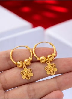 GOLDMAX Elegant 21k Gold Plated Earrings For Women  - Image 2
