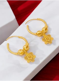 GOLDMAX Elegant 21k Gold Plated Earrings For Women  - Image 3