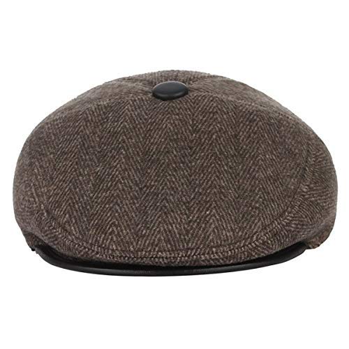 Krystle Men's Wool Cap (Kry/Earmuff/Golf/Bron-B_Brown_Free Size) - Image 4