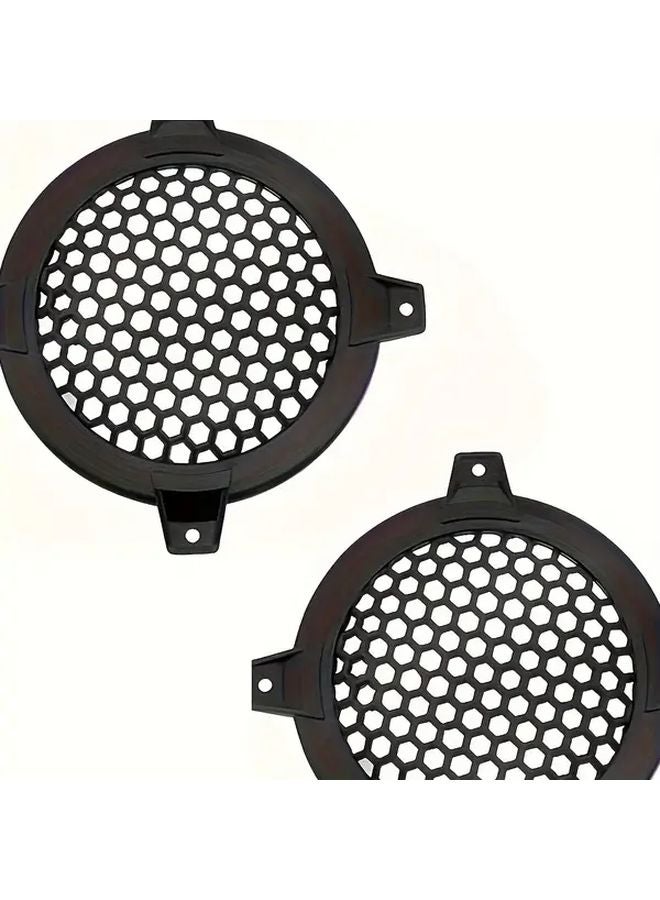 1pc Black Round Mesh Speaker Grill With Screws For Enhanced Sound Quality - Image 3