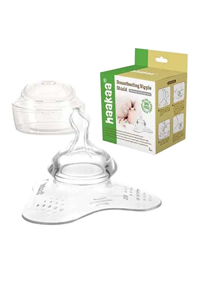 haakaa - Nipple Shield Orthodontic Teat For Cracked Flat Inverted Nipple And Latch On Difficulties To Help Mums Continue Breastfeeding - Image 1