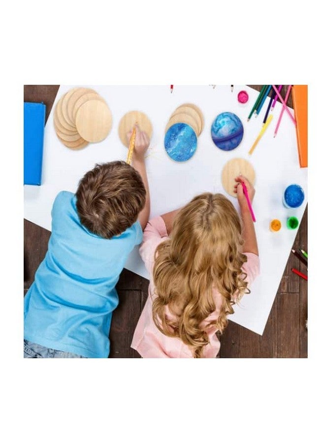 ORMANGO Combo Pack of 24 MDF Coasters for DIY Art Craft Projects,Unfinished Wood Pieces for Engraving,Painting,and Staining,Square and Round Coaster Set with Raw Natural Look, Durable and Lightweight - Image 5