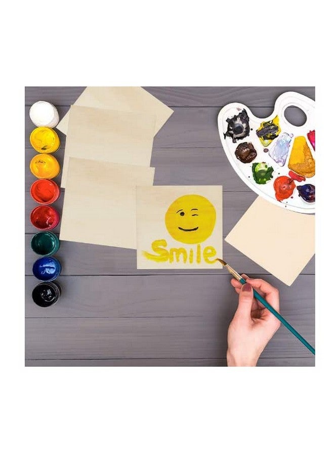 ORMANGO Combo Pack of 24 MDF Coasters for DIY Art Craft Projects,Unfinished Wood Pieces for Engraving,Painting,and Staining,Square and Round Coaster Set with Raw Natural Look, Durable and Lightweight - Image 4