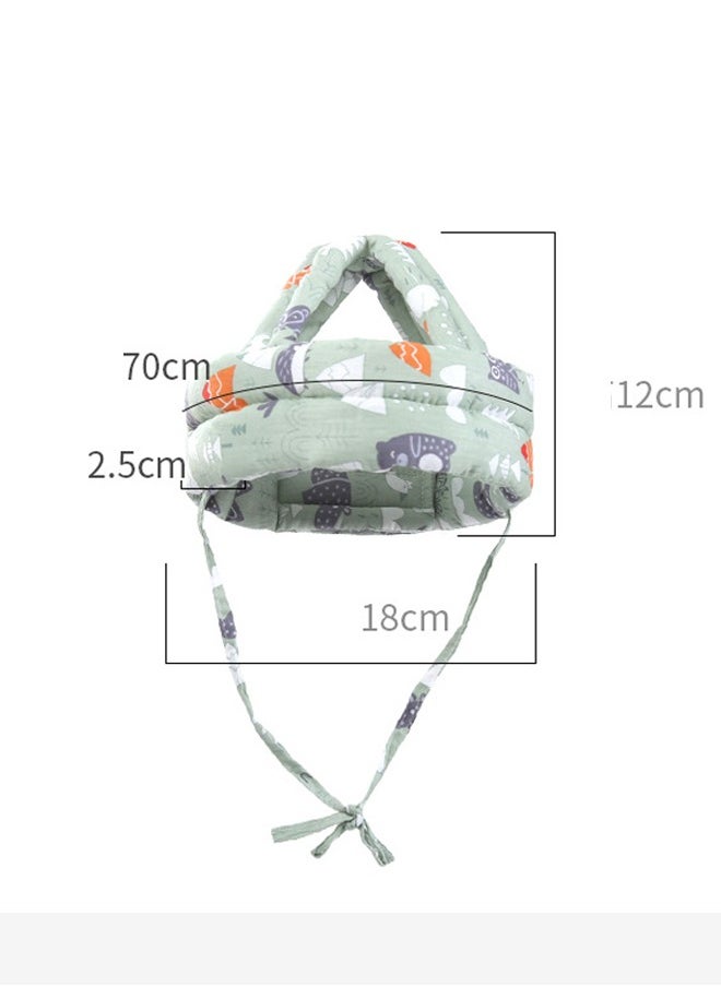 ZCM-HAPPY Baby Head Protection Pillow, Anti Fall Head Cushion for Toddlers Learning to Walk, Baby Head Protection Cap, Breathable Adjustable Infant Helmet for Crawling, Walking and Anti Collision Support  - Image 2