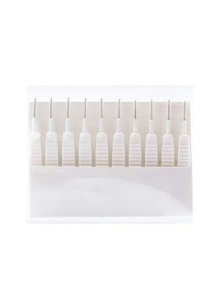 Goolsky 10pcs Shower Nozzle Cleaning Brush, White Multifunction Showerhead Crevice Cleaning Brush For Household, Bathroom Accessories  - Image 1