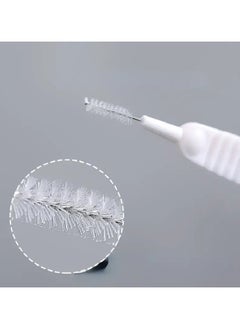 Goolsky 10pcs Shower Nozzle Cleaning Brush, White Multifunction Showerhead Crevice Cleaning Brush For Household, Bathroom Accessories  - Image 2