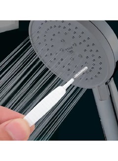 Goolsky 10pcs Shower Nozzle Cleaning Brush, White Multifunction Showerhead Crevice Cleaning Brush For Household, Bathroom Accessories  - Image 5