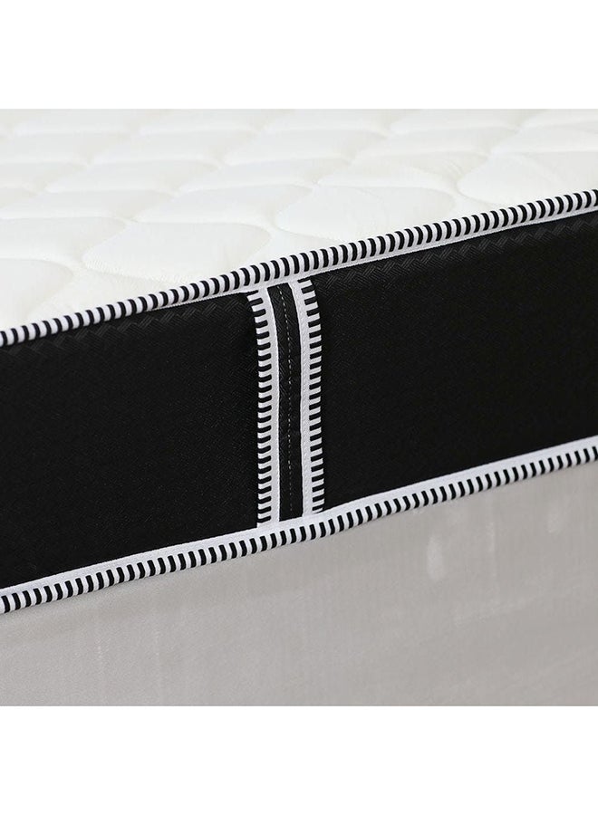 DANUBE HOME Isleep Bonnel Spring Mattress With 2 Pillow Free Medium Firm Feel Spine Balance For Pressure Relief L200xW160 cm Thickness 21 cm Cream/Black  - Image 3