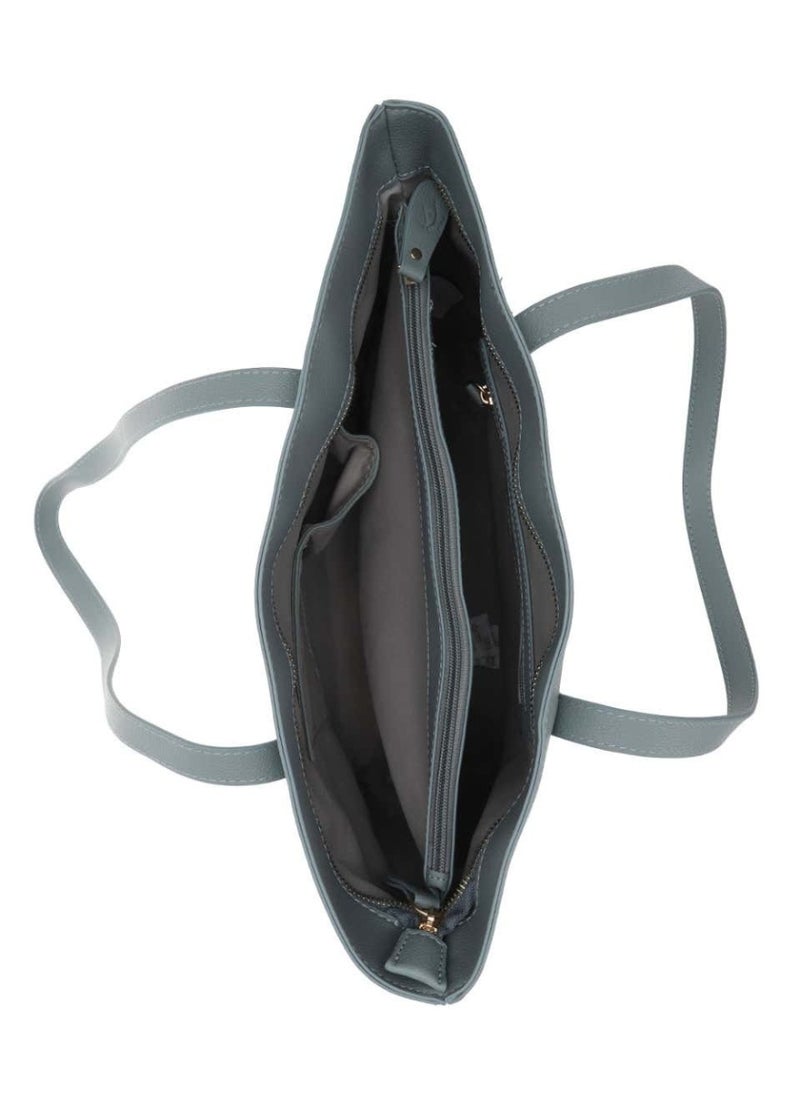 Mishkat Vegan Leather Tote Bag -Women - Gray