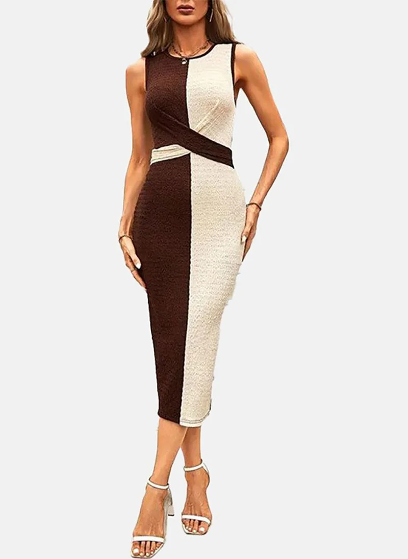 يونيكي Women Sleeveless Midi Bodycon Dress