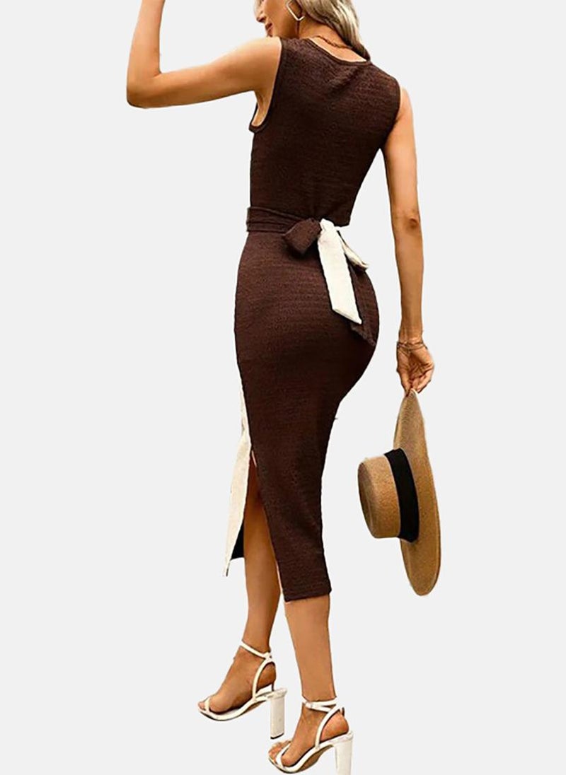 YUNIQEE Colorblock Midi Dress - Image 3