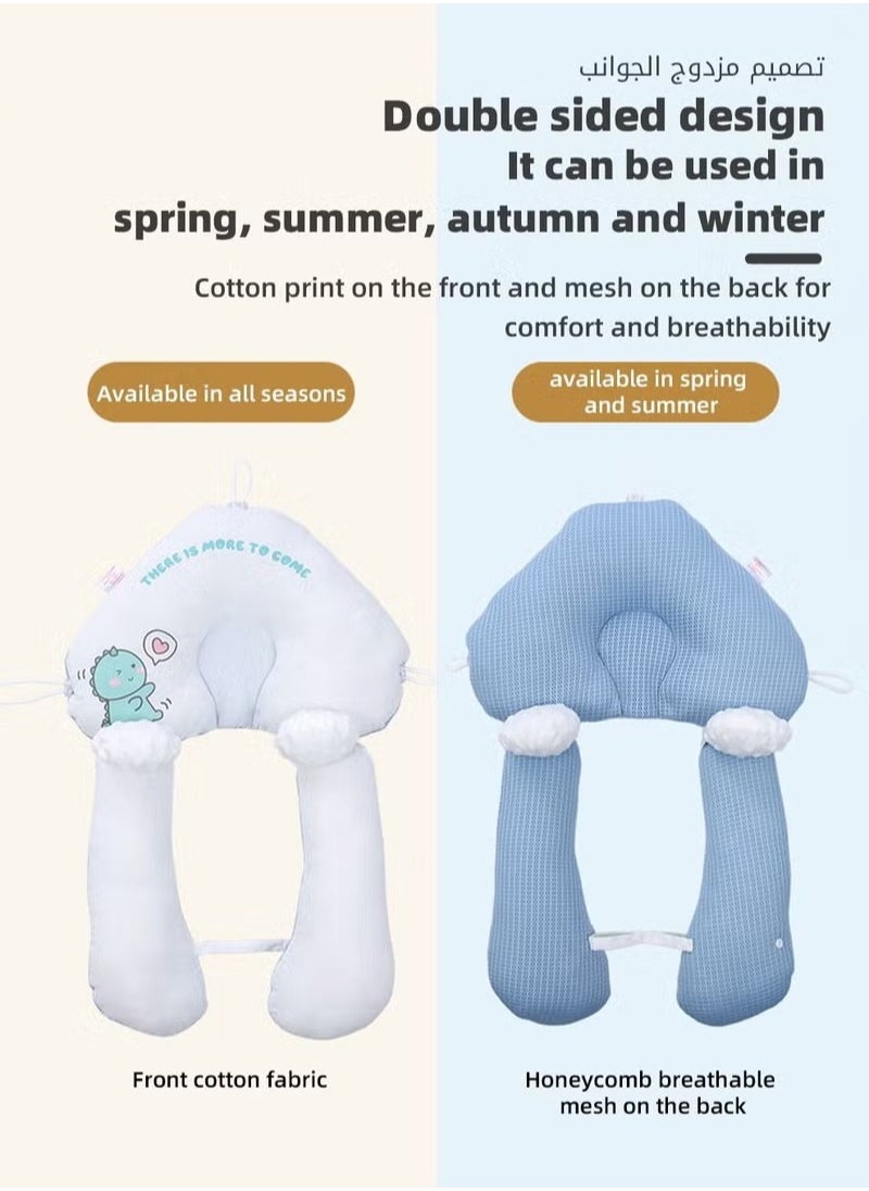MIXDE Baby Newborn Nursing Sleeping Pillow Anti-Startle Toddler Boys and Girls Comfortable Lightweight Shaping Pillows for Kids Infant  - Image 4