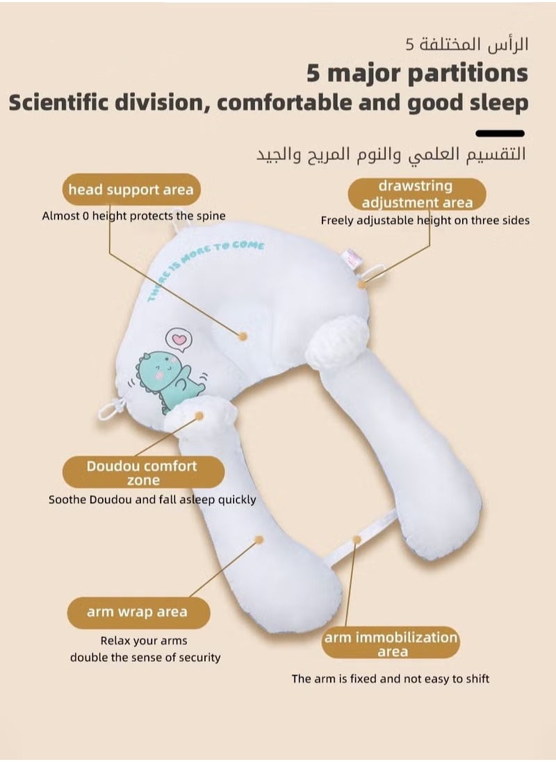 MIXDE Baby Newborn Nursing Sleeping Pillow Anti-Startle Toddler Boys and Girls Comfortable Lightweight Shaping Pillows for Kids Infant  - Image 5