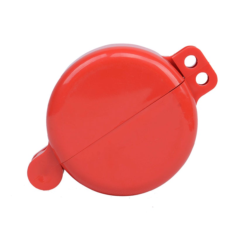 Induschoice Water Spigot Lock/Valve Lockout/Gas Cylinder Lockout Hose Bib Lock And Faucet Locks Fits Size 1'' To 2-1/2"" Red - Image 2