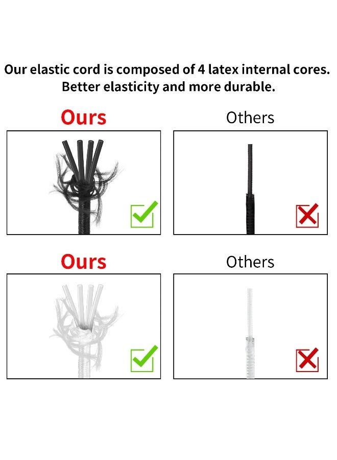 Elastic String, Bracelet Rope, 2 Rolls 1.2MM Elastic String for Bracelets Making, Nylon Beading Cord Elastic String, for Crafting Bracelet Necklace Jewelry Making (Black and White) - Image 2