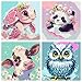 FQOVKYN 4 Pack Paint by Number for Kids Cute Animals Paint by Numbers Kit for Adults Beginner Easy Acrylic Watercolor Paint by Numbers Canvas Arts and Crafts for Wall Decor 8 8in - Image 3