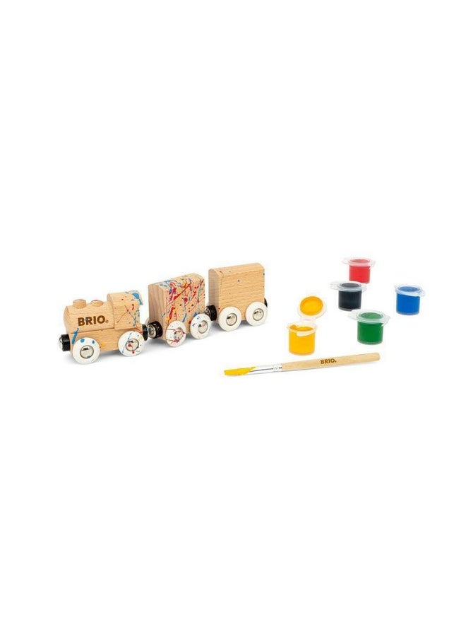 Brio BRIO - 36006 Paint Train | Wooden DIY Customisable Toy Train for Kids Aged 5 Years Up  - Image 4