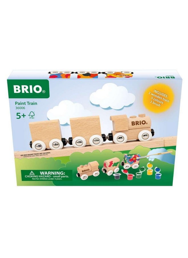 Brio BRIO - 36006 Paint Train | Wooden DIY Customisable Toy Train for Kids Aged 5 Years Up  - Image 1