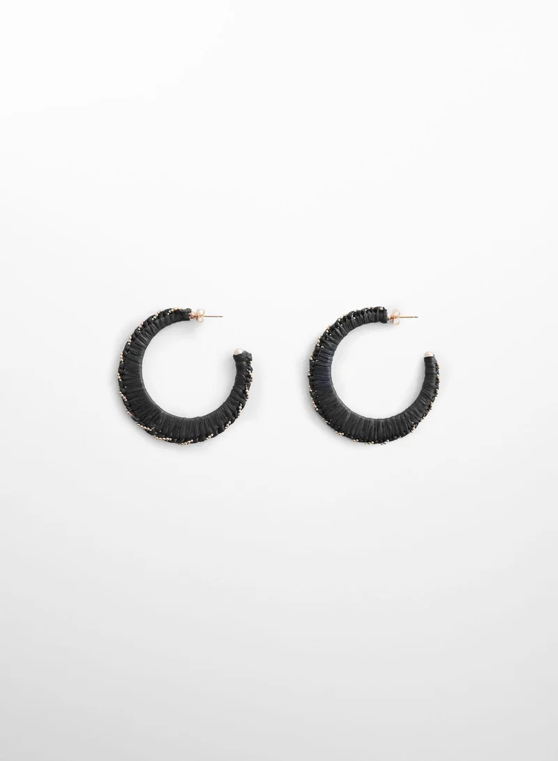 MANGO Rosaura Hoop Earrings