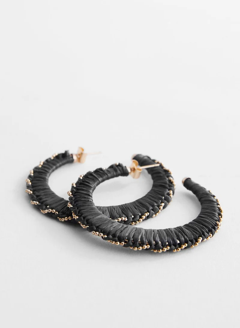 MANGO Rosaura Hoop Earrings