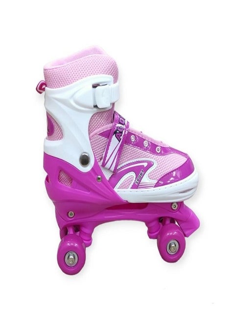 Skates  shoes 4 Wheel Outdoor Sports 3 Size Large (39-42) pink