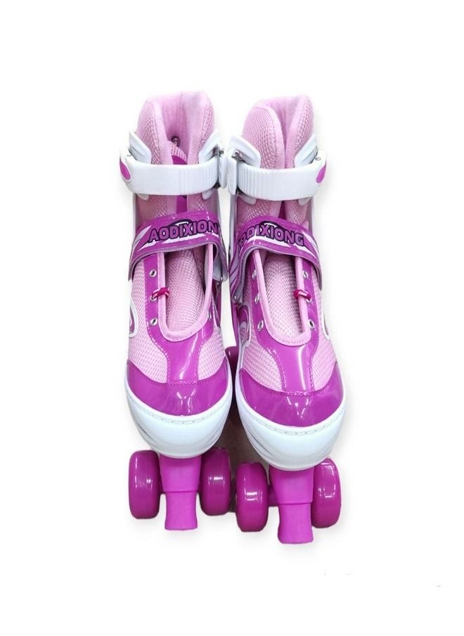 SPORT Skates  shoes 4 Wheel Outdoor Sports 3 Size Large (39-42) pink  - Image 4