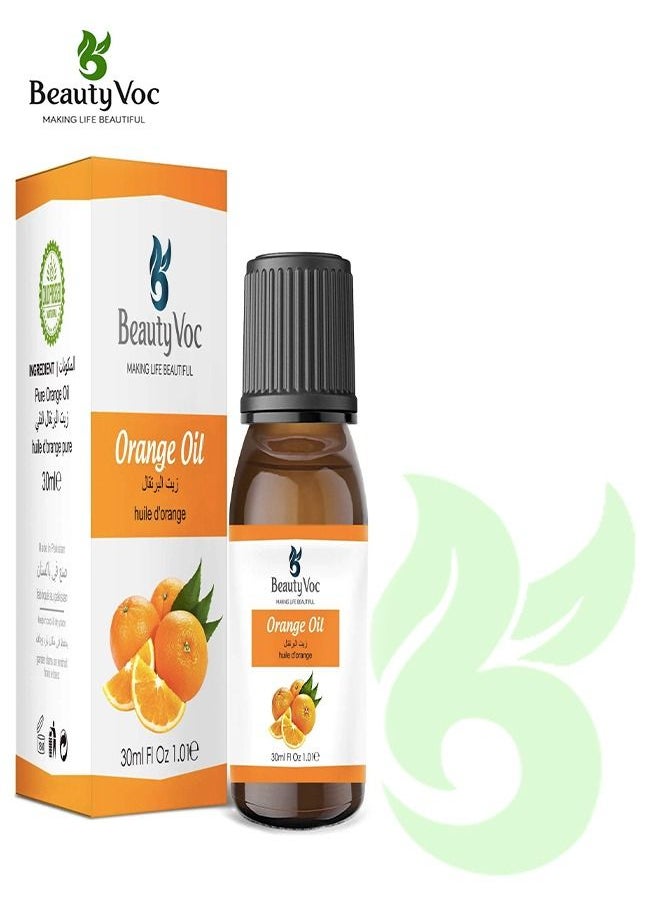 BEAUTY VOC Orange Oil Extracted from the Finest Oranges with Invigorating Aroma for Beauty and Wellness for Revitalizing Skin, Uplift Mood, and Induce Relaxation, 30ml  - Image 1