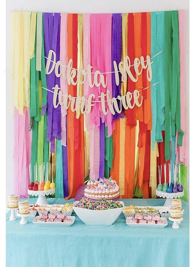 Binpeng Streamers Paper 433ft Long 1.77in Wide Crepe Paper Streamers, Tassels Paper for Party Decorations Wedding,Festival (Rainbow Streamers 6 Packs) - Image 4