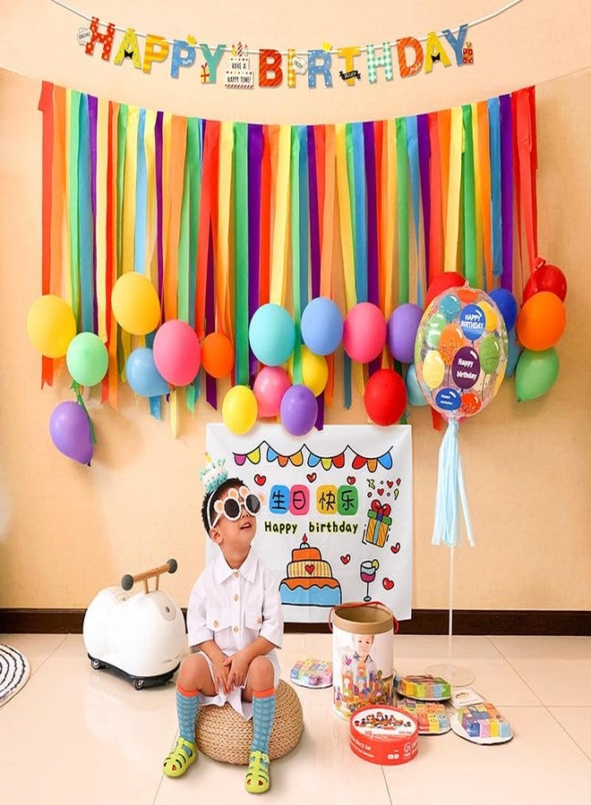 Binpeng Streamers Paper 433ft Long 1.77in Wide Crepe Paper Streamers, Tassels Paper for Party Decorations Wedding,Festival (Rainbow Streamers 6 Packs) - Image 5