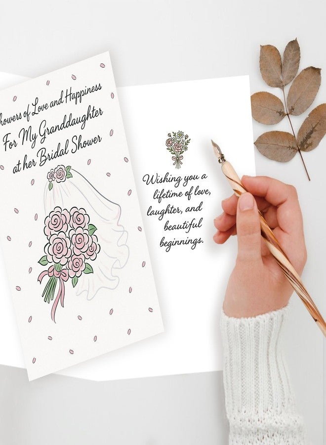 ICOOLYI – Bridal Shower Card and Gift for Granddaughter – Elegant and Sentimental Keepsake for Bride-to-Be – Thoughtful Gift from Grandma or Grandpa - Image 2