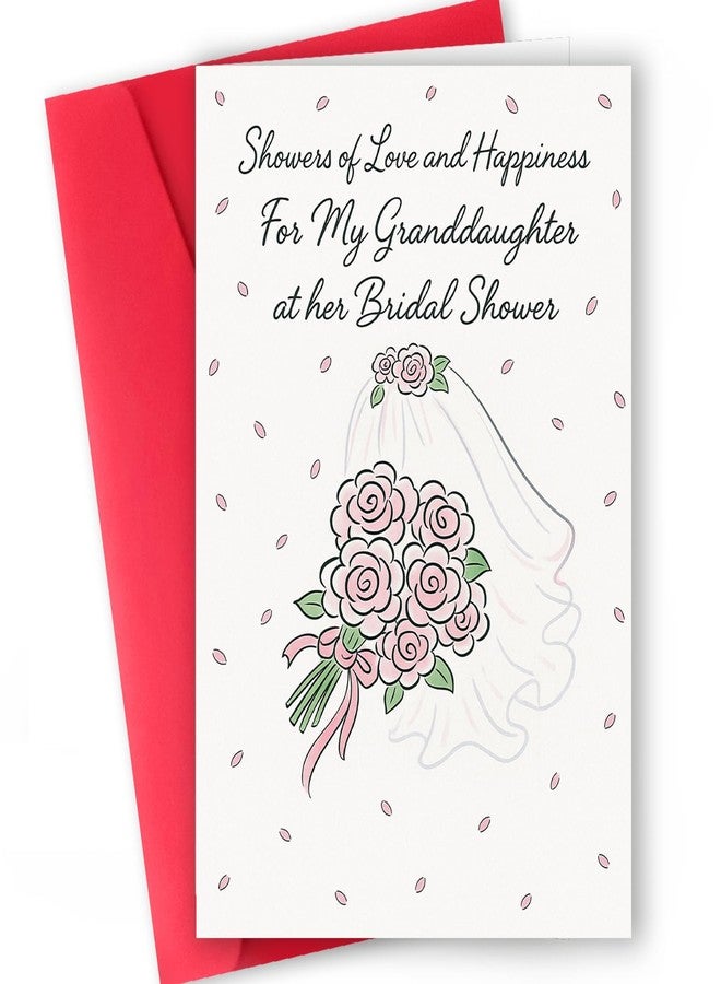 ICOOLYI – Bridal Shower Card and Gift for Granddaughter – Elegant and Sentimental Keepsake for Bride-to-Be – Thoughtful Gift from Grandma or Grandpa - Image 1