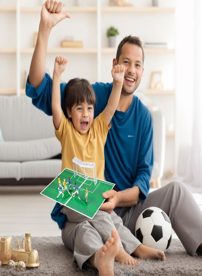 Magic Ants 3D Pop-Up Soccer Card, Soccer Theme, Soccer Player & Ball, Birthday or Sports Fan Gift, Interactive Pop-Up Stadium Design, Congratulations Card, Fathers Day Card for Soccer Enthusiasts - Image 4