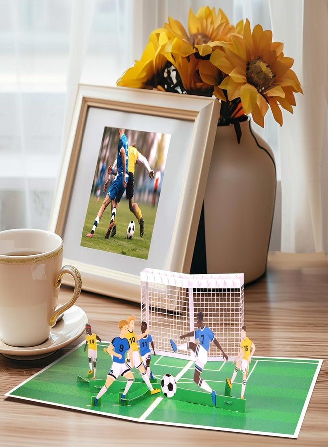 Magic Ants 3D Pop-Up Soccer Card, Soccer Theme, Soccer Player & Ball, Birthday or Sports Fan Gift, Interactive Pop-Up Stadium Design, Congratulations Card, Fathers Day Card for Soccer Enthusiasts - Image 3