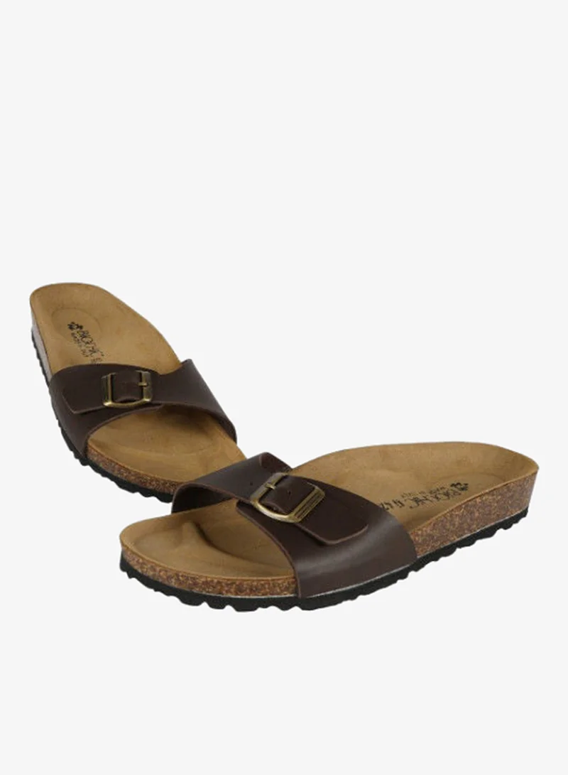 BiOCHIC Biochic Mens Single Strap Sandals 012-394 1837M-Maroon