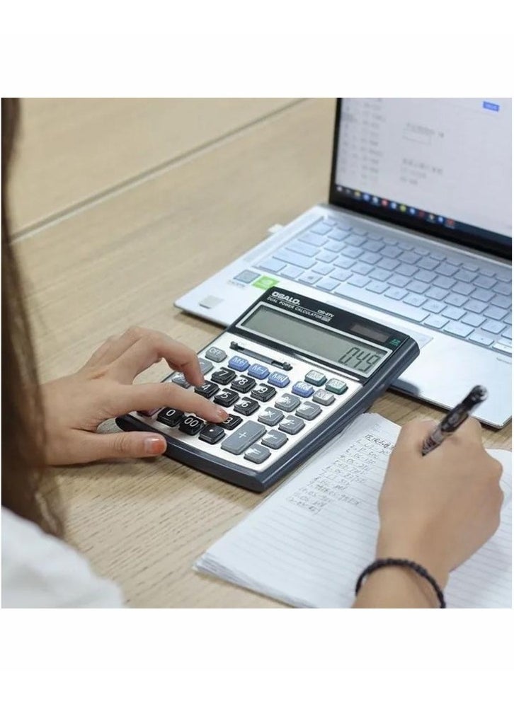 OSALO - Calculator, Desk Calculator With Large Display, Big Button Office Calculators,Smart Calculators,Tax Rate Calculator, Financial Accounting Calculator, Solar Calculator , Multifunctional Electronic Calculator With Large Buttons Suitable For Accountants And Business Managers - Image 1