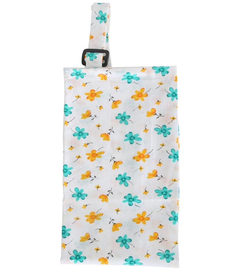 Switchon Feeding Apron Cover Maternity Cover 100% Cotton Maternity Breastfeeding for Mothers (White-Yellow) - Image 2
